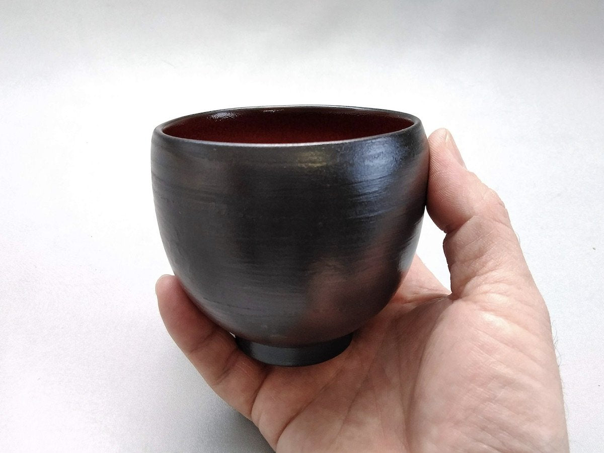 Japanesque round teacup [Sozan kiln]