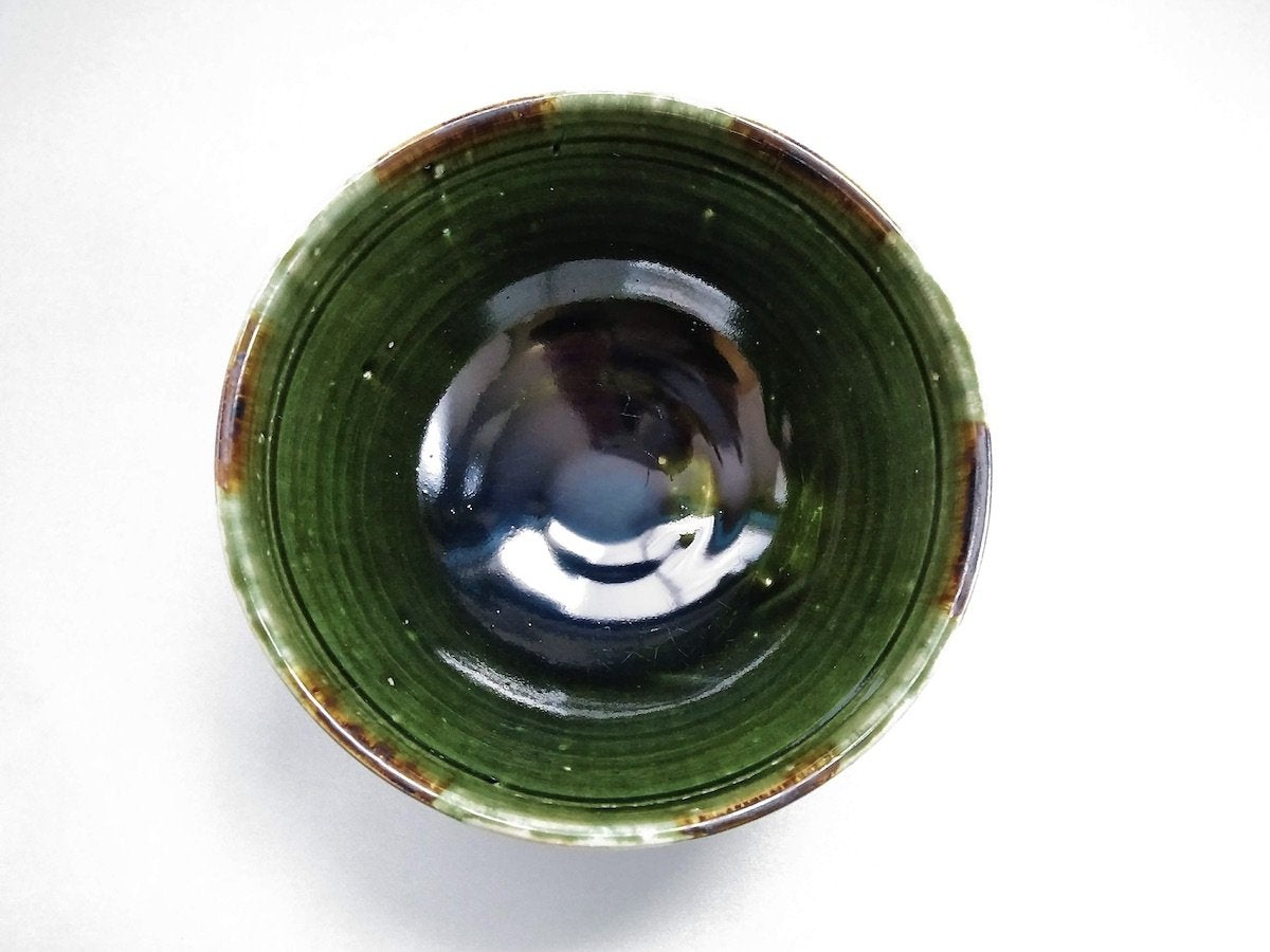 Oribe white corner pattern bowl [Shinji Akane]