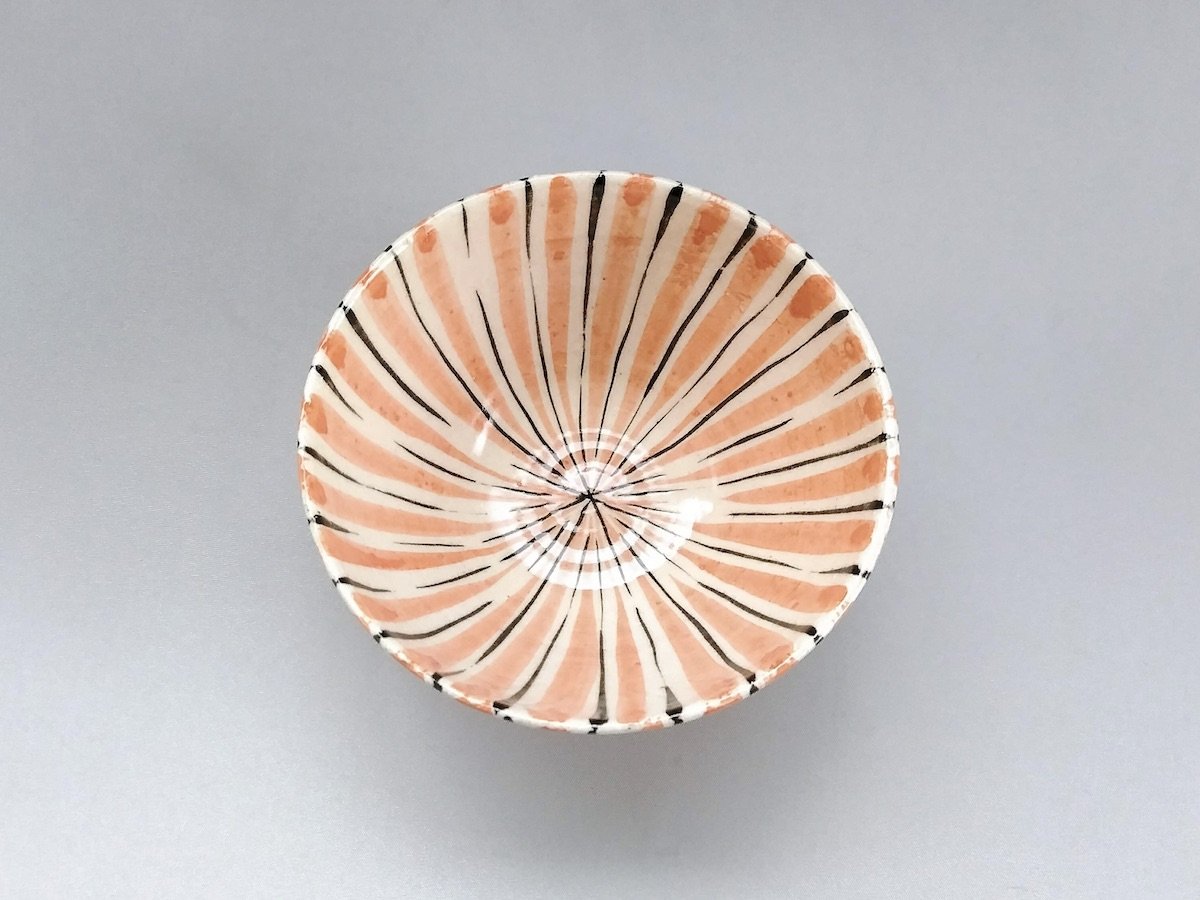 Naigai Jukusa rice bowl orange [Tsururingama]