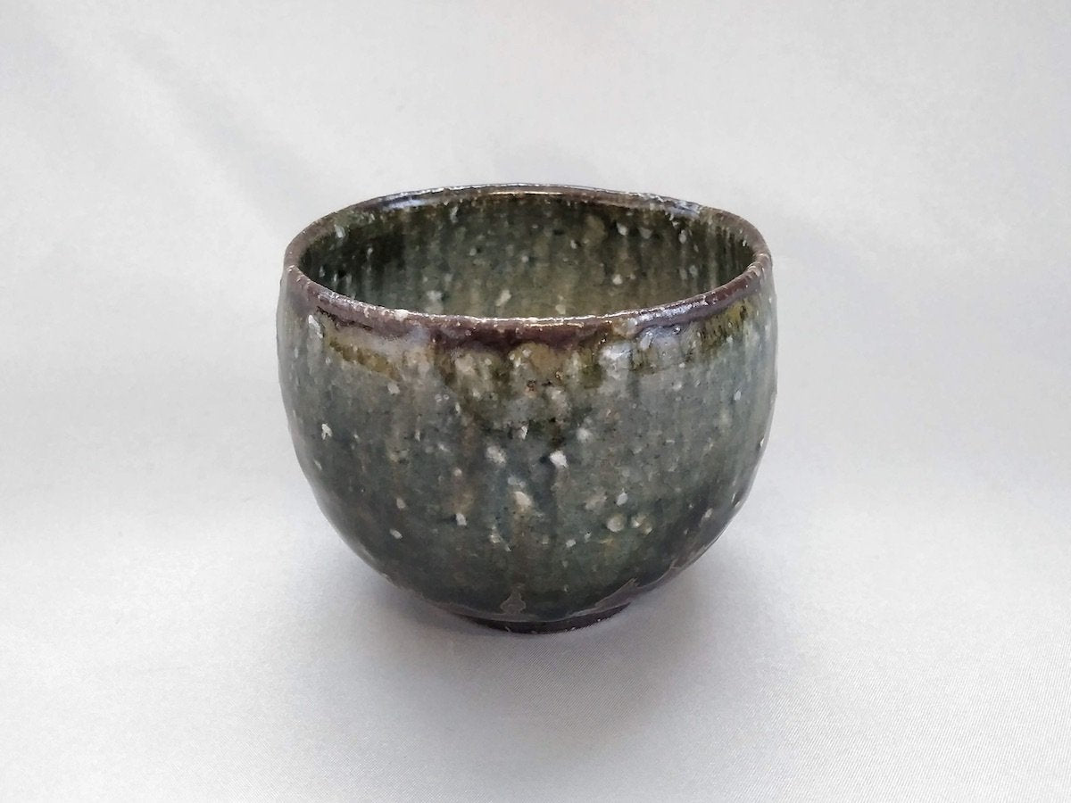 Shinko gray teacup [Yamamoto Taizo]