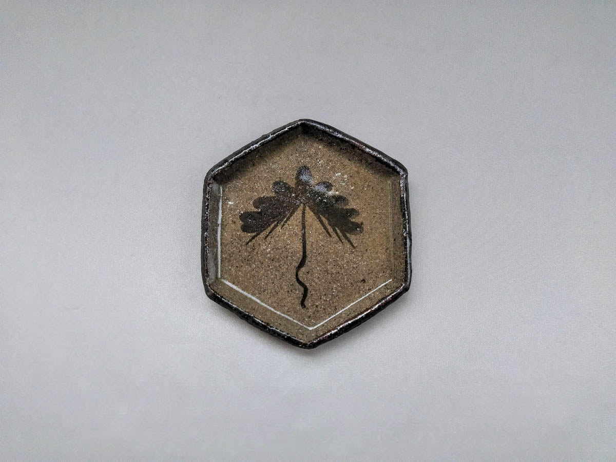 絵唐津六角小皿【王天家窯】