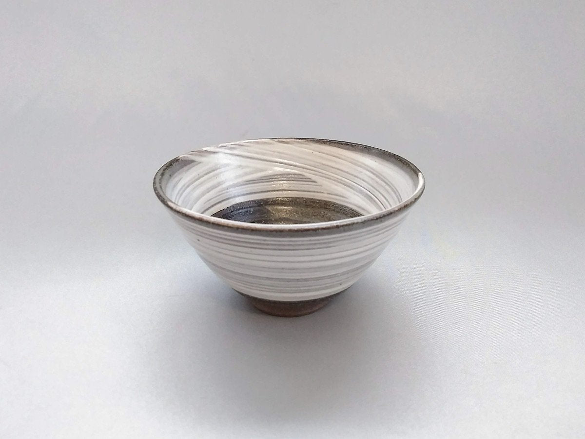 Small brushed rice bowl [Norihiro Kawagoe]