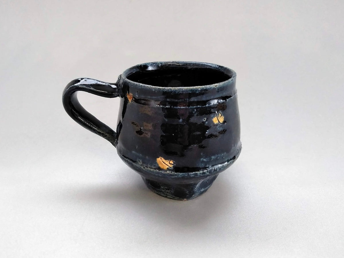 Blue glaze dot coffee cup [Kazuhito Yamamoto]