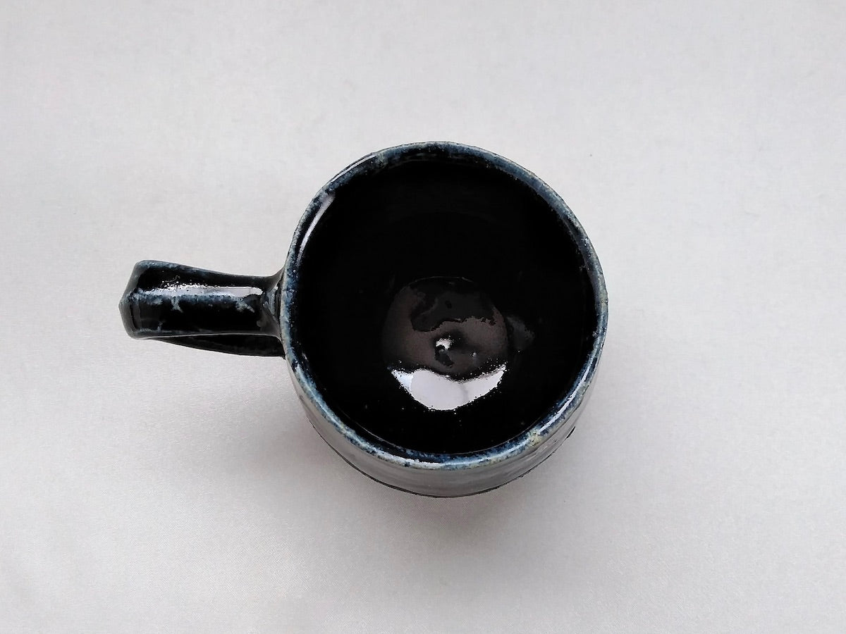 Blue glaze dot coffee cup [Kazuhito Yamamoto]