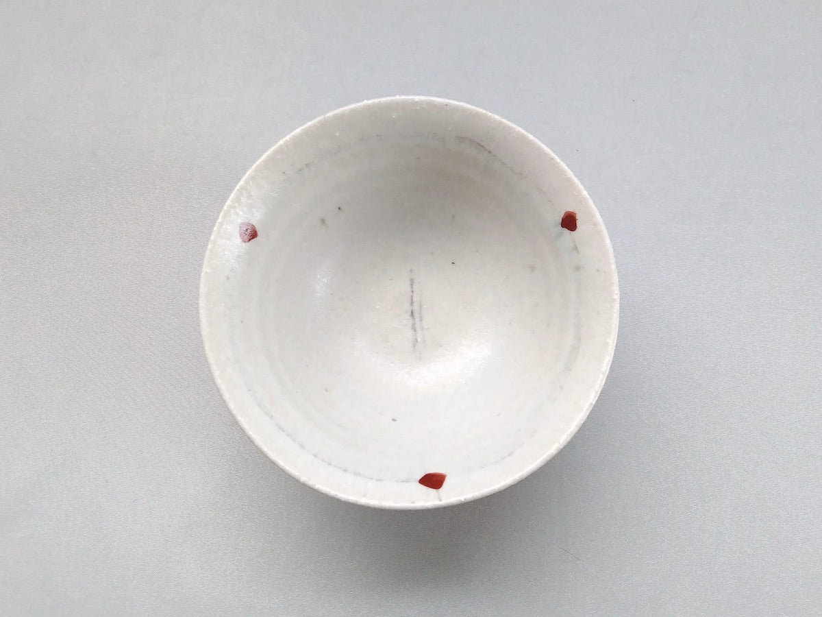 Ayomifukai rice bowl with red line engraving [South kiln]