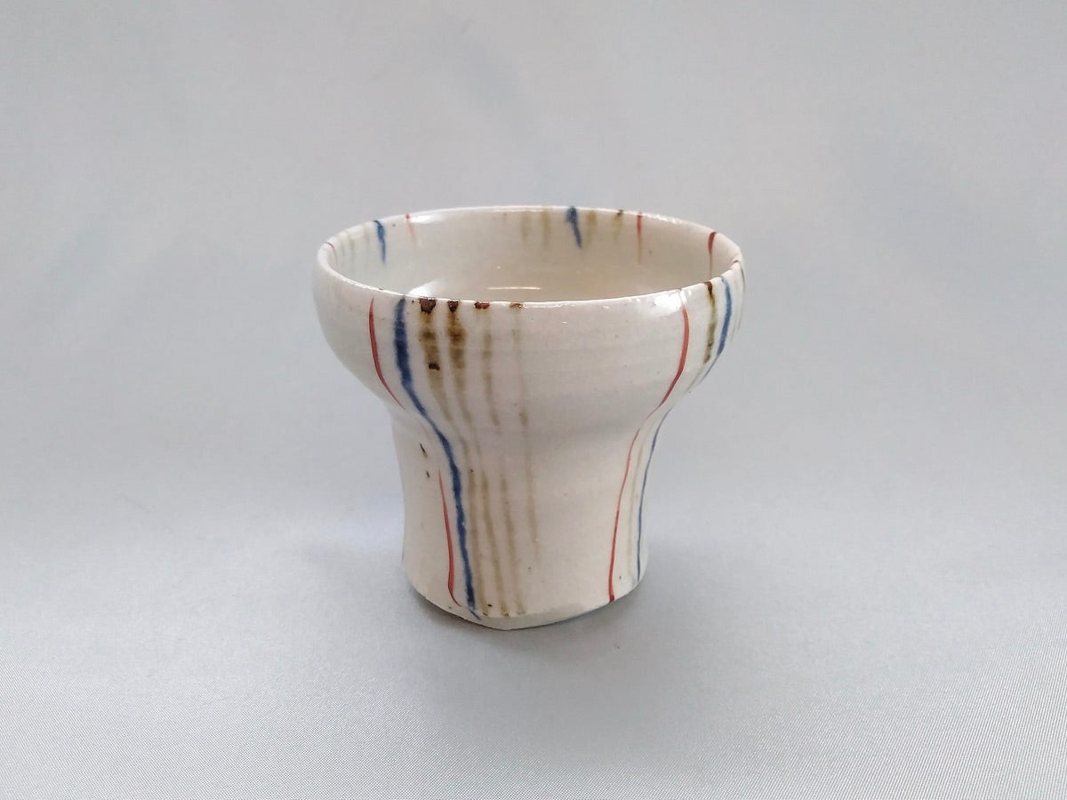 Ranjukusa deformed teacup [Minamigama]