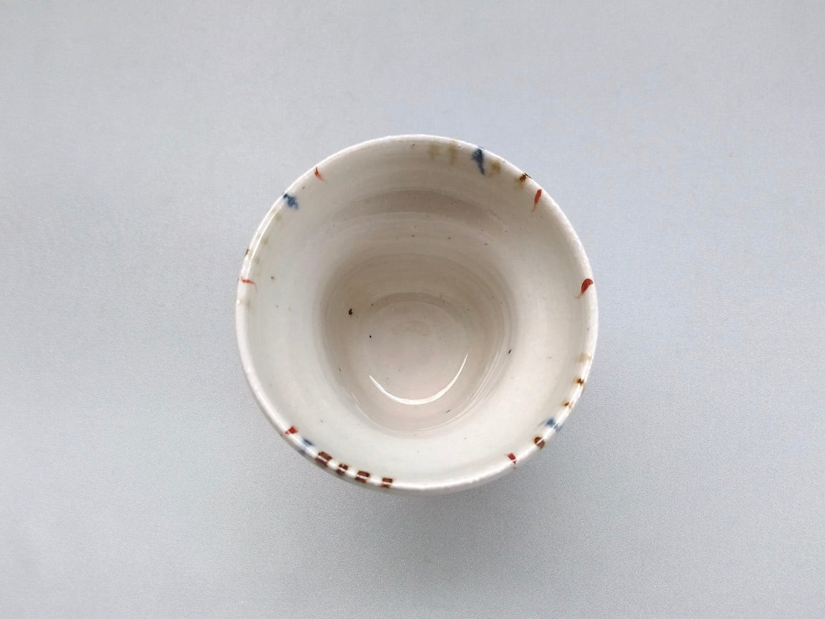 Ranjukusa deformed teacup [Minamigama]