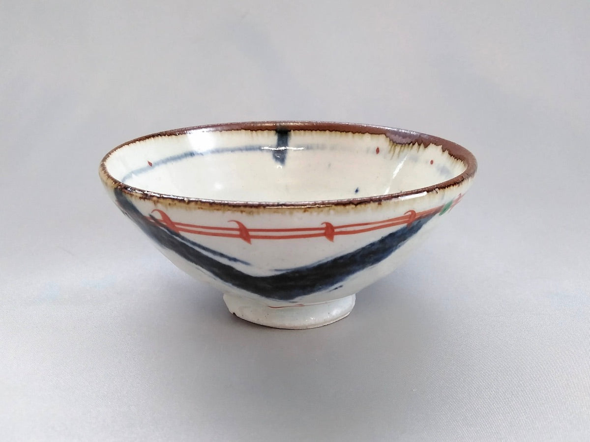 Annan red glaze rice bowl large [South kiln]