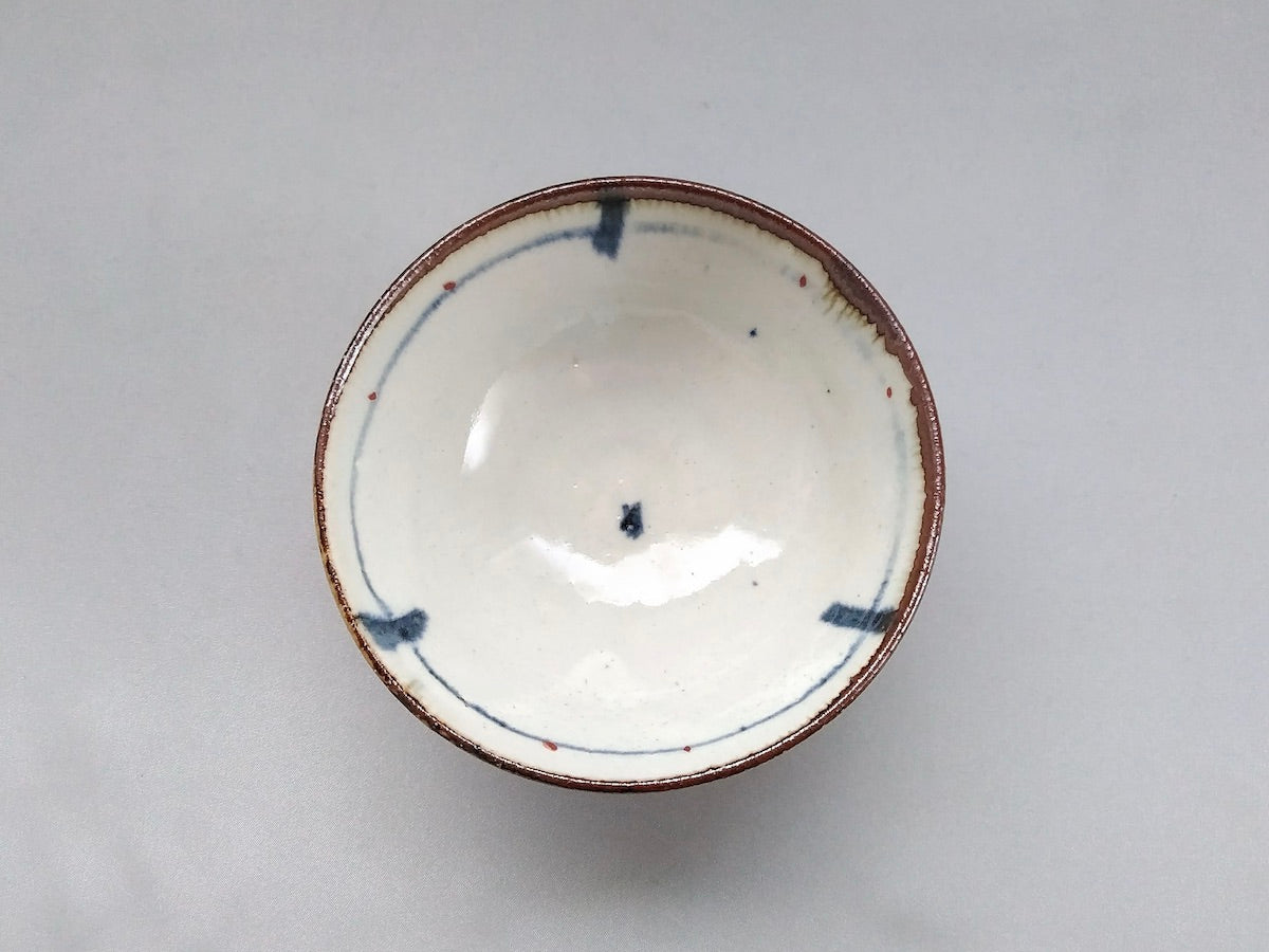 Annan red glaze rice bowl large [South kiln]