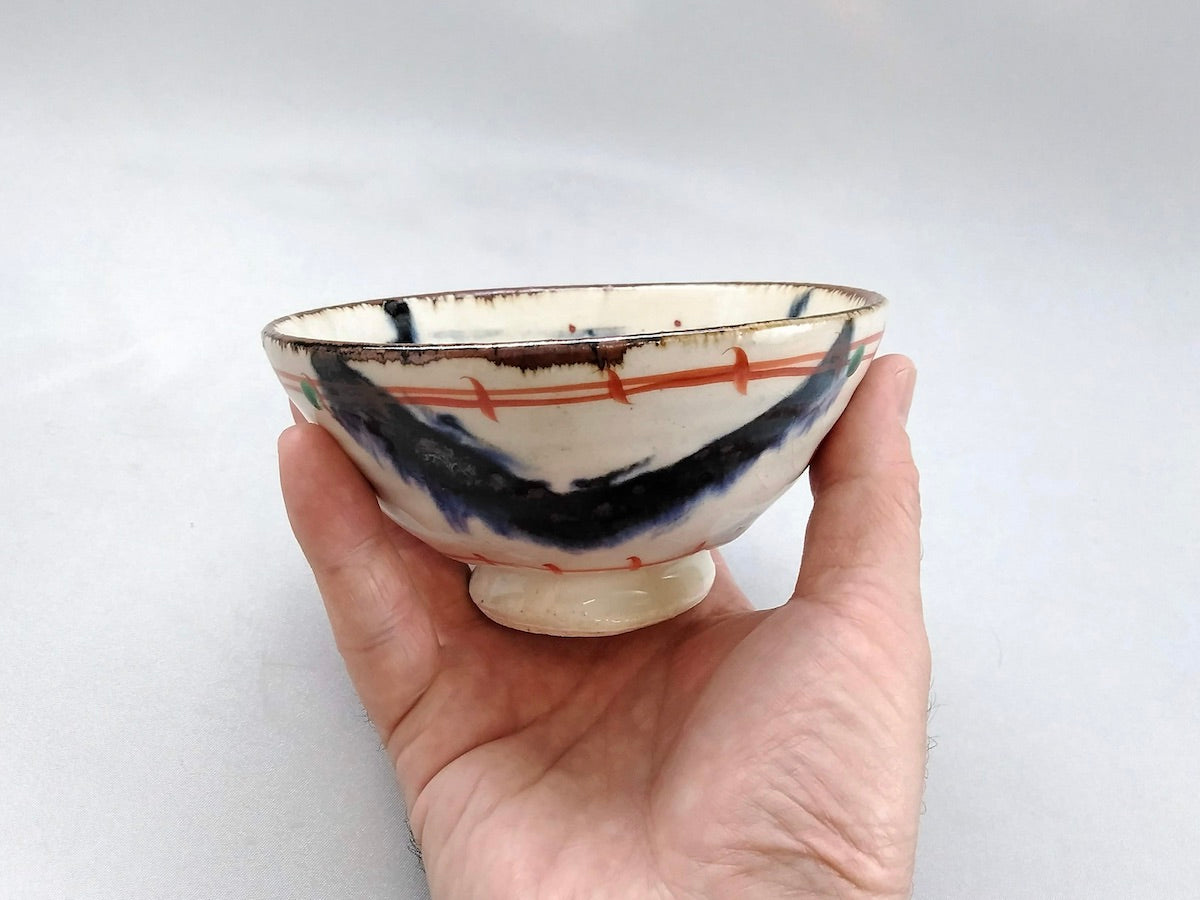 Small Annan red-glazed rice bowl [South kiln]