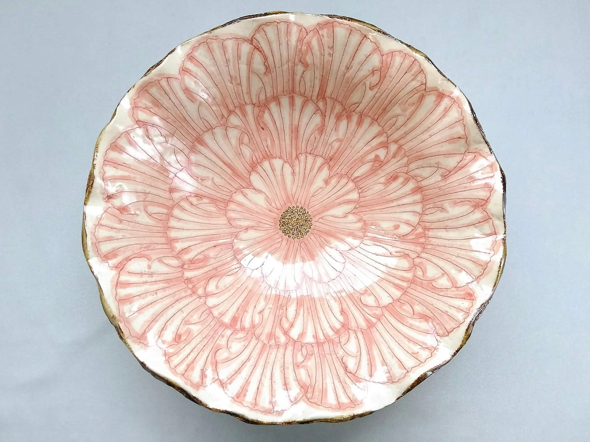 Peony flower 7-inch deep pot [Kato Kohei]