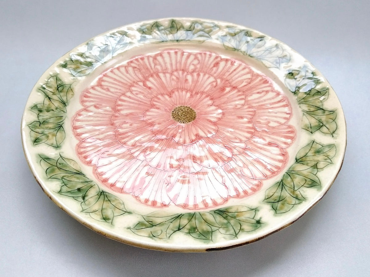 Peony flower dinner plate [Kato Kohei]