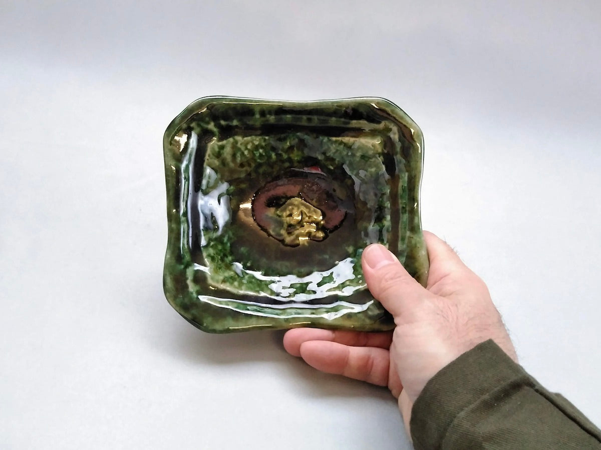 Oribe Corner Corner Small Bowl [Daiko Oguri]