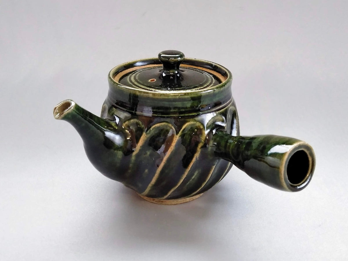 Oribe Shinogi teapot [Daiko Oguri]