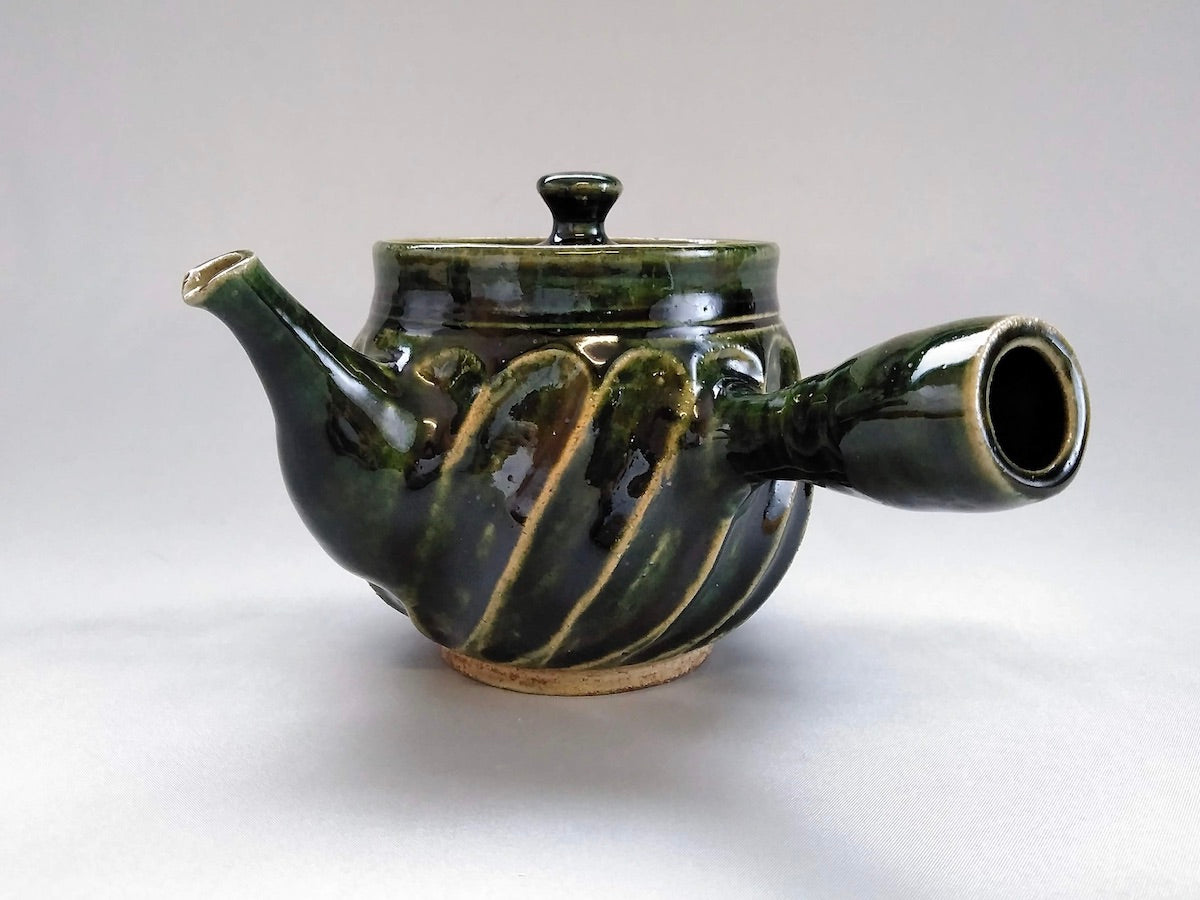 Oribe Shinogi teapot [Daiko Oguri]