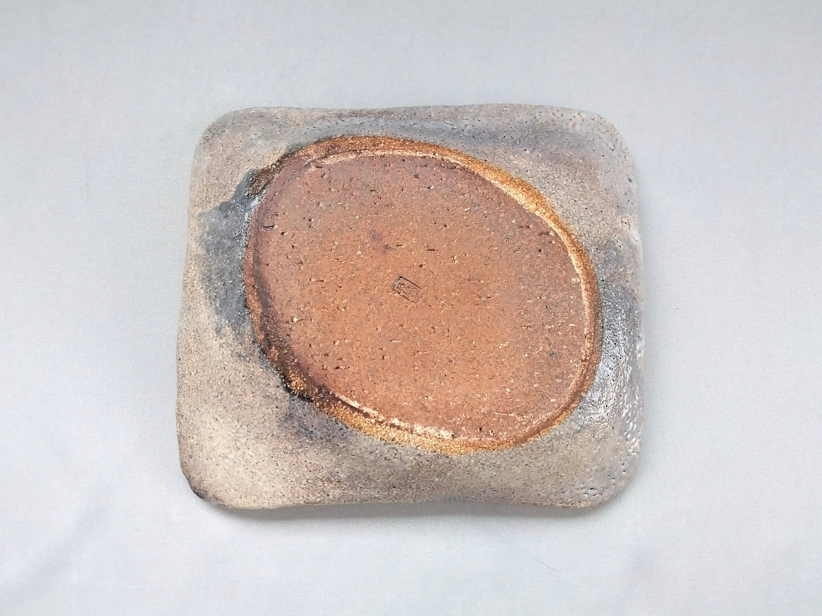 Kairagi abalone long square plate [Masahiro Kumagai]