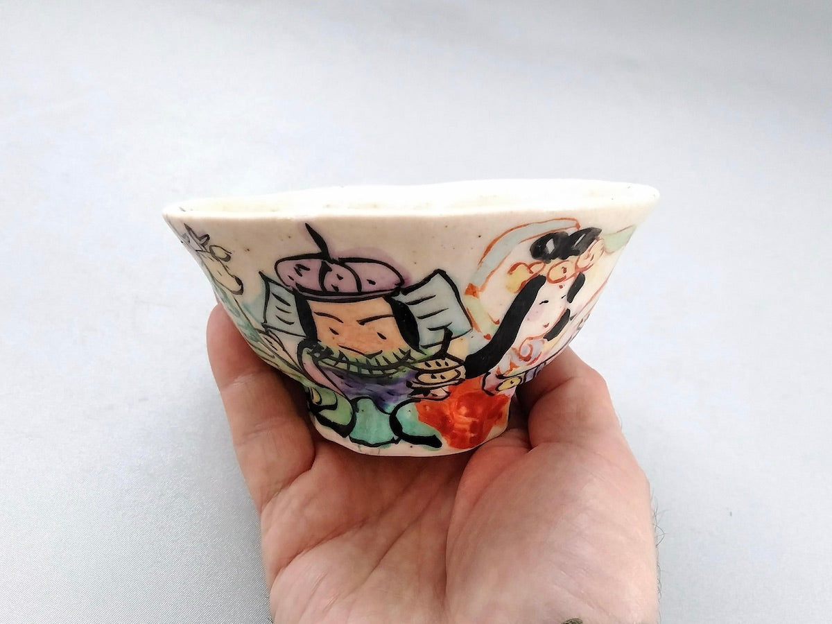 Colored rice bowl of the Seven Lucky Gods [Wada Hitori]