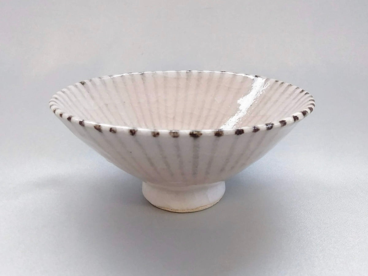 Shino Jugusa flat rice bowl size [Shigehisa Miura]