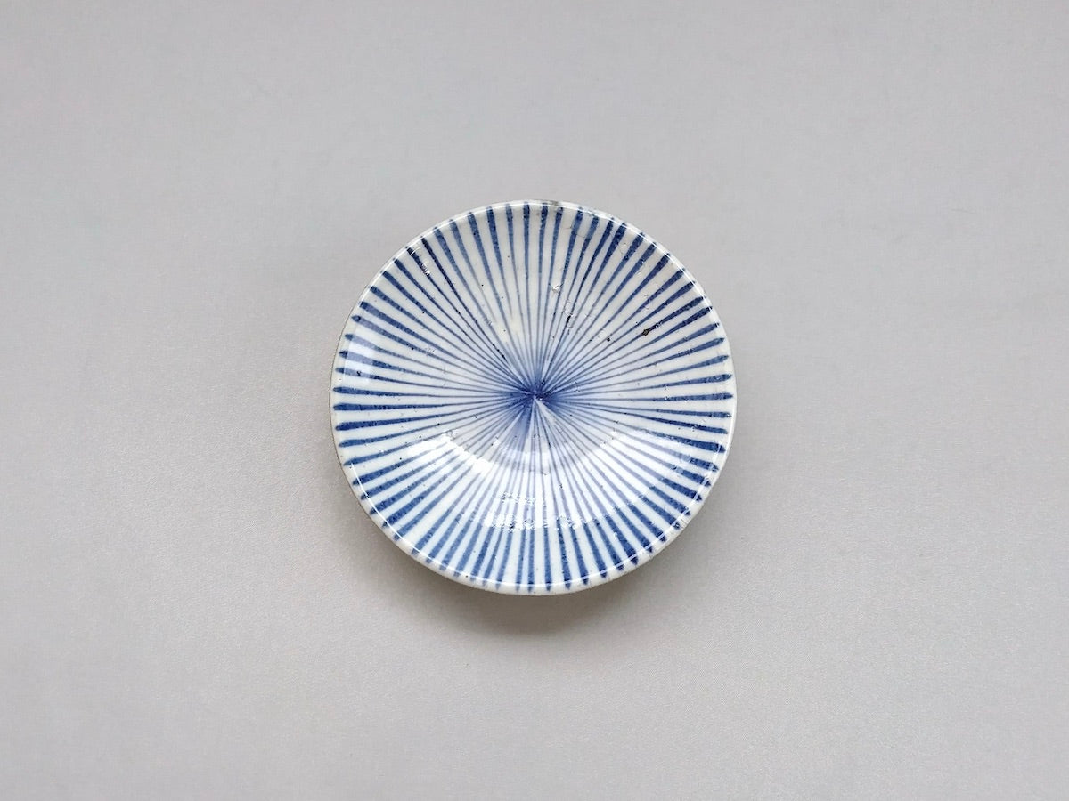 美濃焼の名工 三浦繁久作品 鼠志野紅葉紋様の向付け中鉢と中皿と