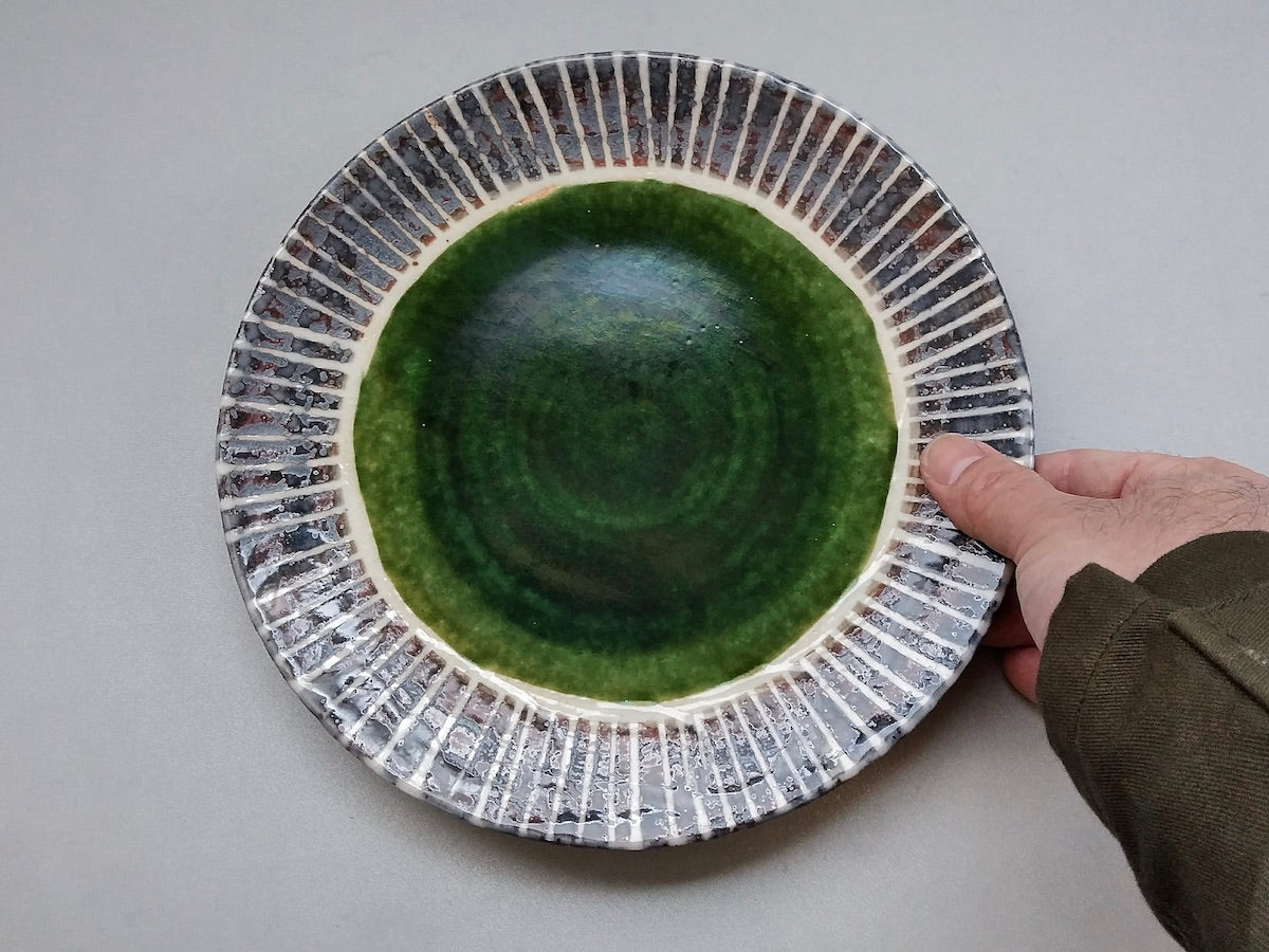 Shino Oribe Tokusa 7-inch plate [Nakagaki Renji]