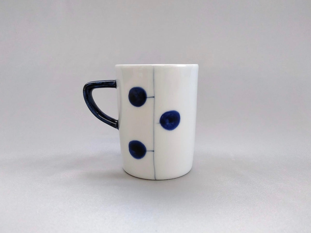 Ring flower drum mug S blue [Ippogama]