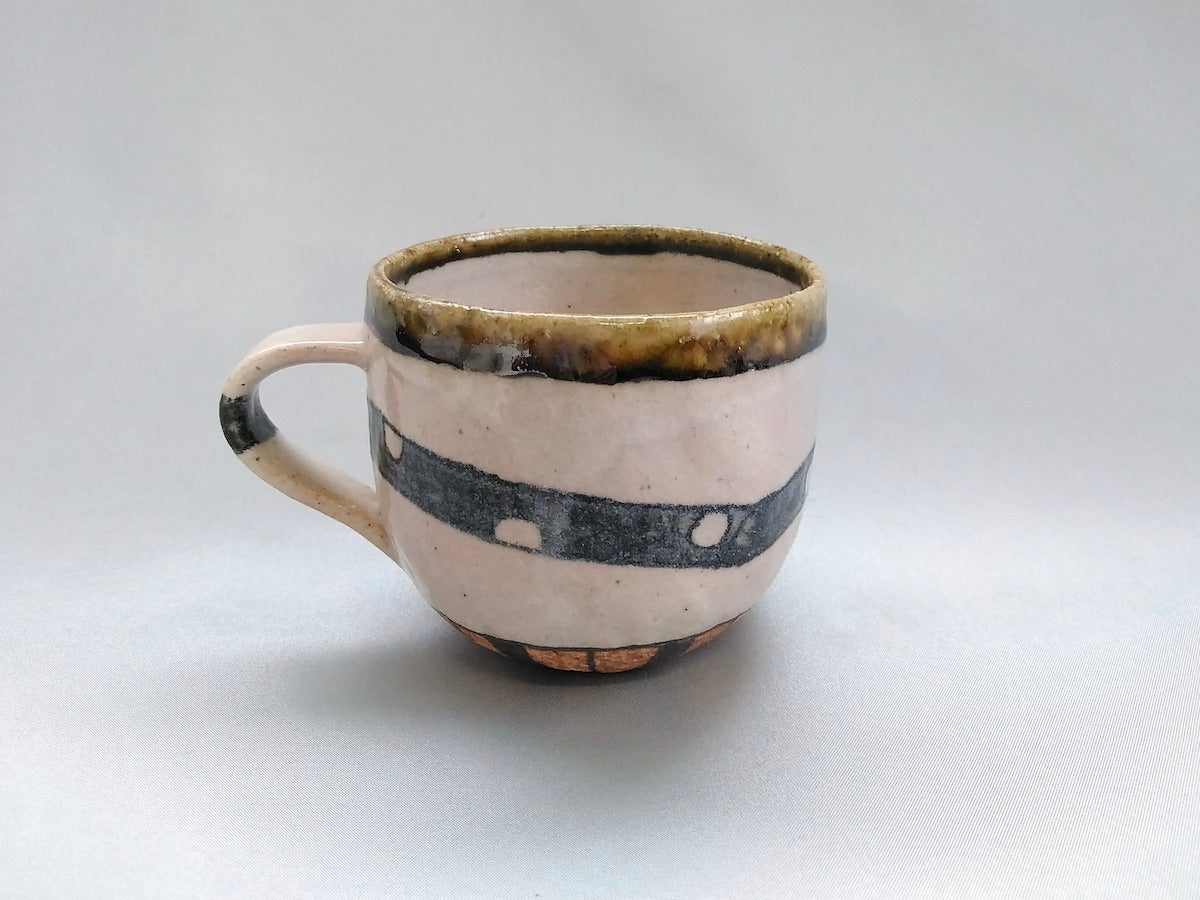 Iron belt dot round mug [Masashi Sato]