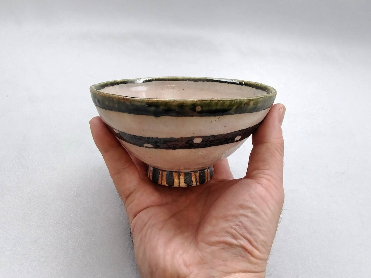Iron obi dot rice bowl [Masashi Sato]