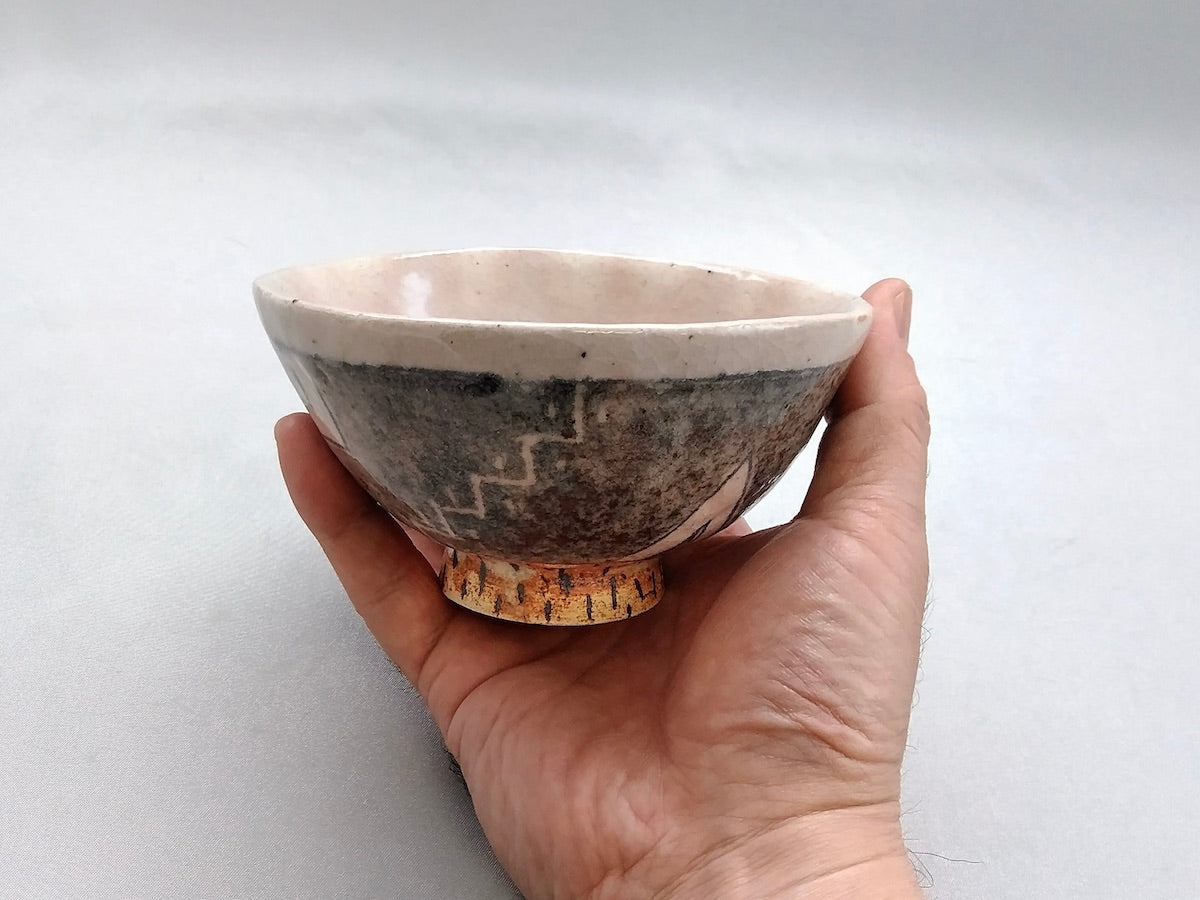 Nezushino geometric pattern rice bowl [Masashi Sato]