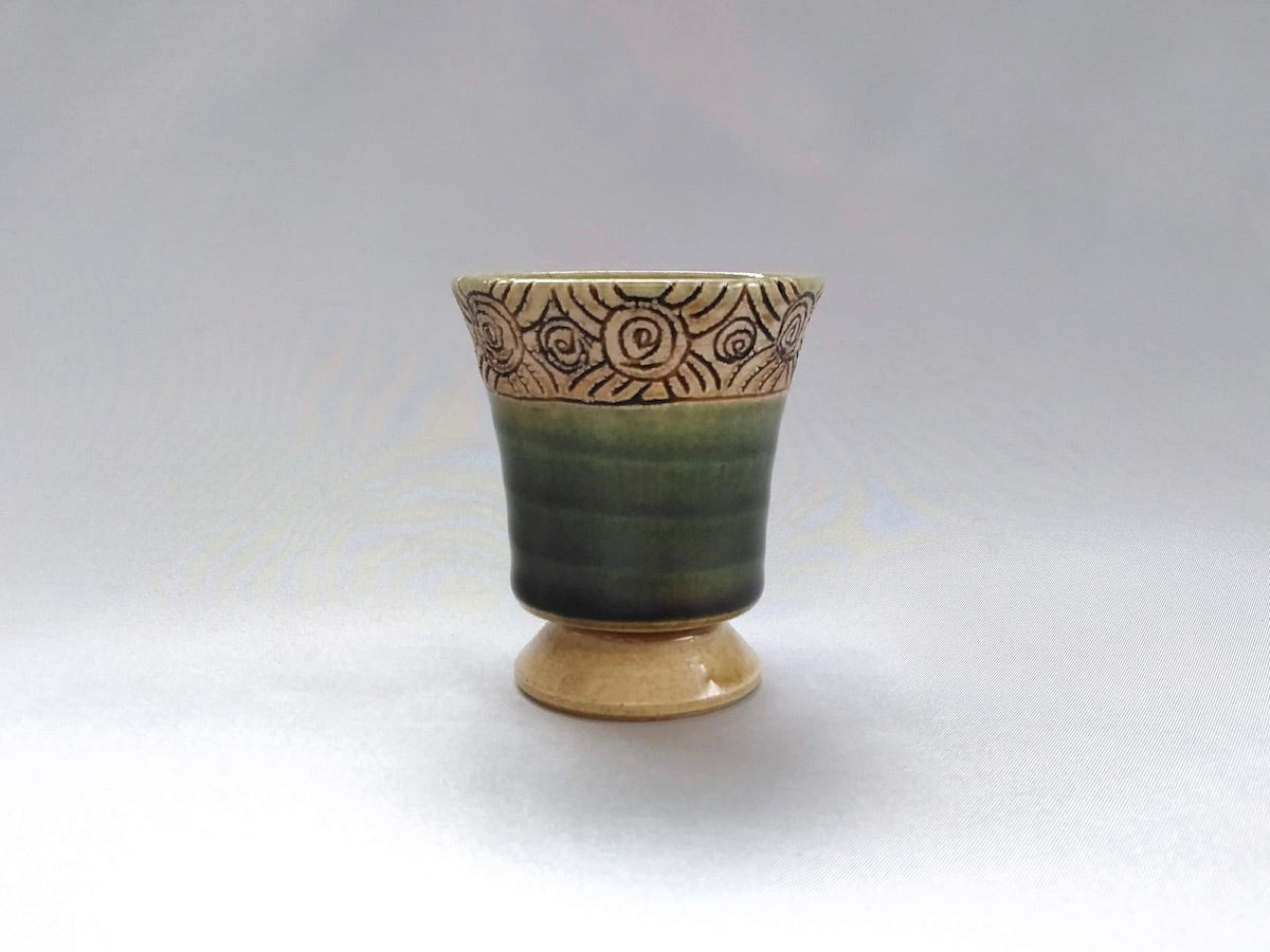 Kirin Oribe patterned cup [Shinji Akane]