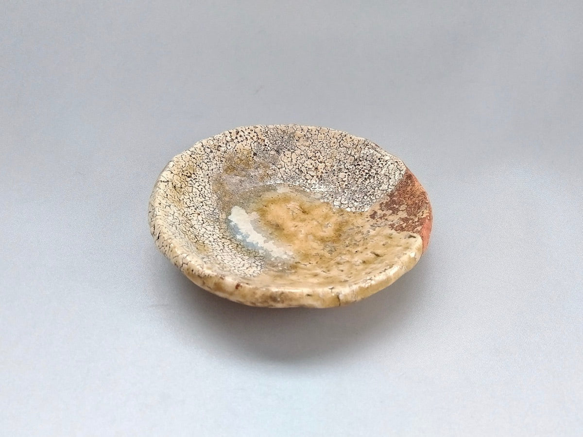 Hagi ash glaze small plate [Kurodake]