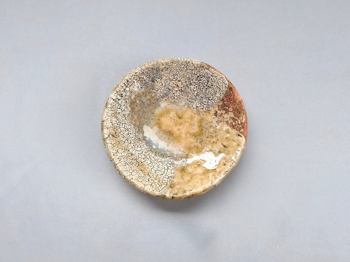 Hagi ash glaze small plate [Kurodake]