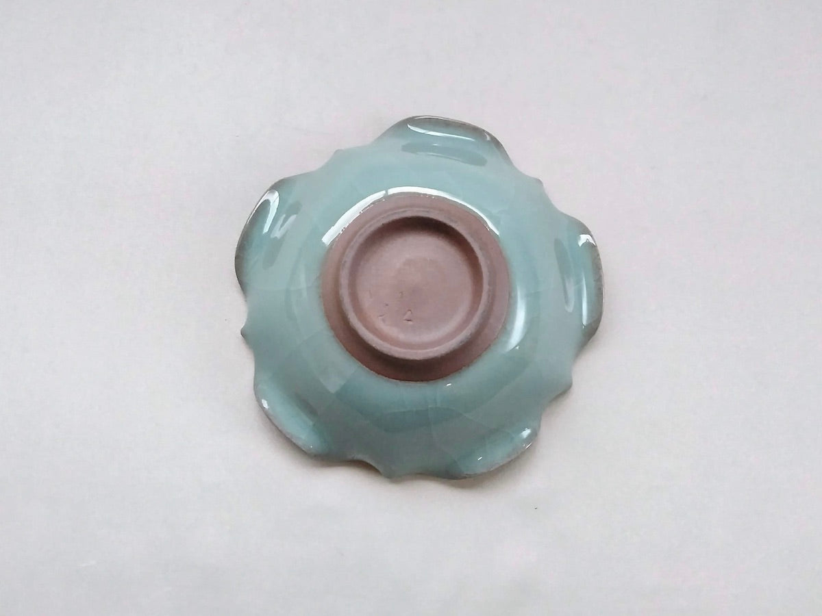 Blue porcelain morning glory small bowl [Taku Kiyama]