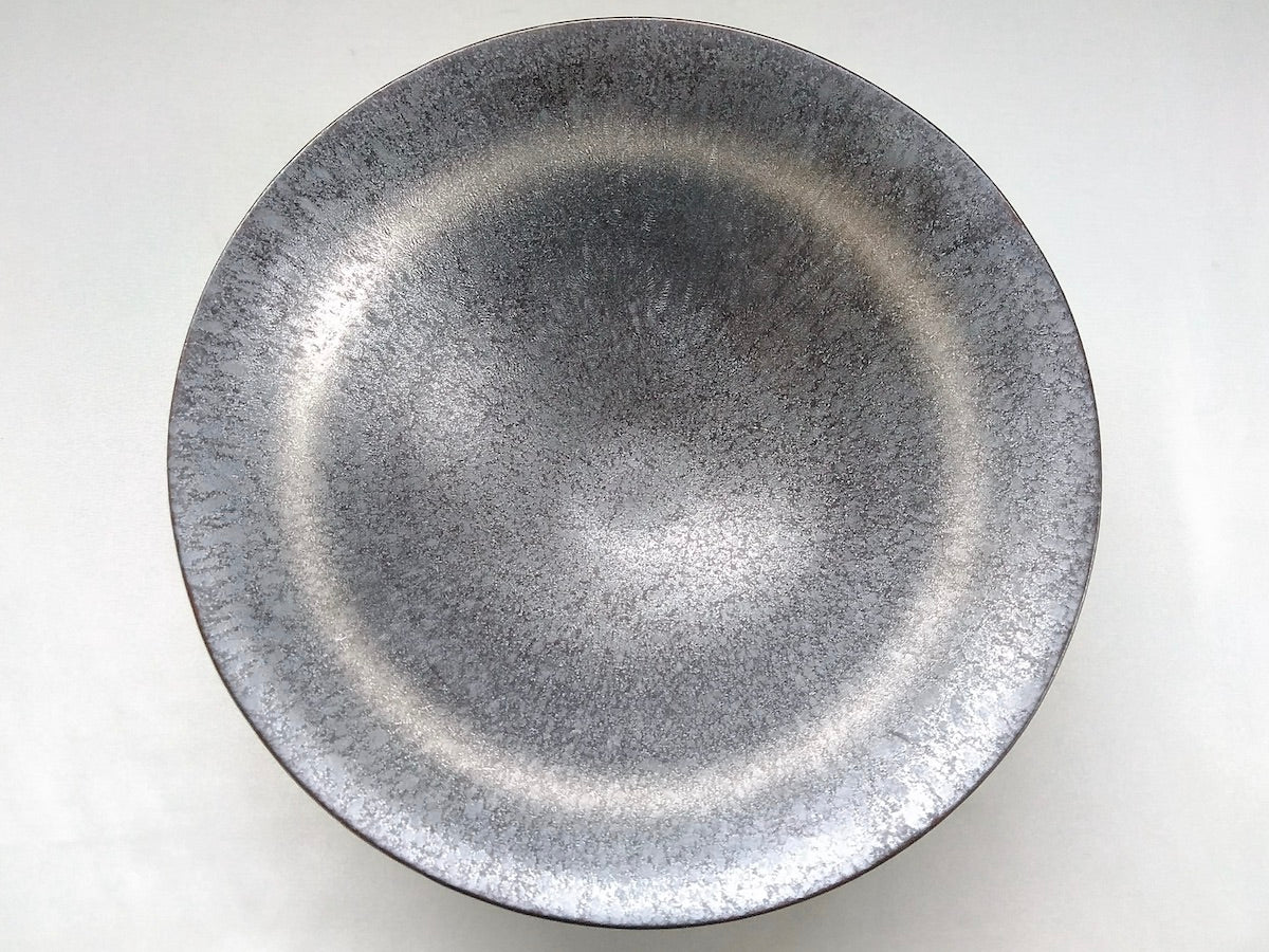 Crystal silver obi 9-inch bowl [Toetsu kiln]