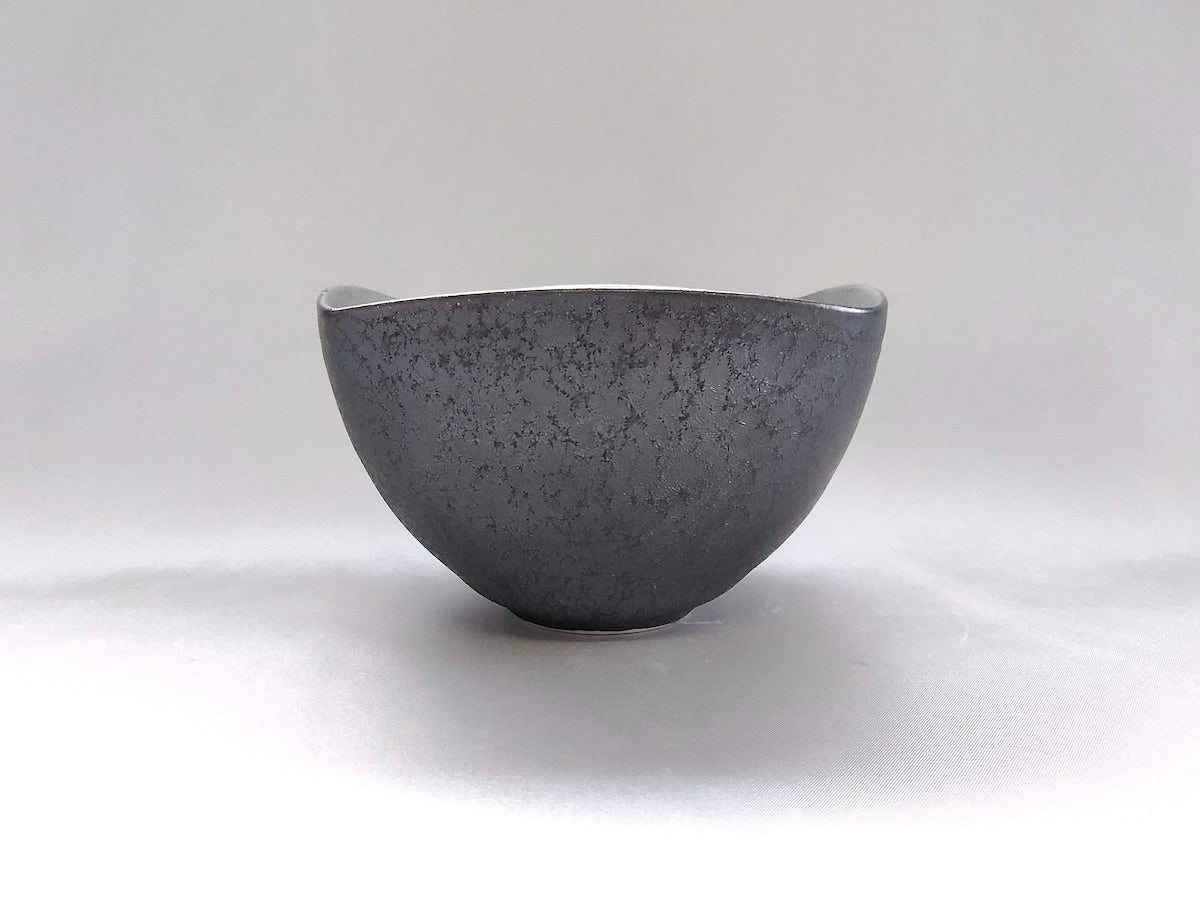 Crystal silver-painted four-sided empty ball [Toetsu Kiln]