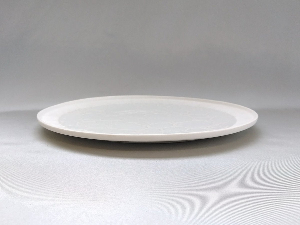 Foam frame round plate 21cm White [Yamahiragama]