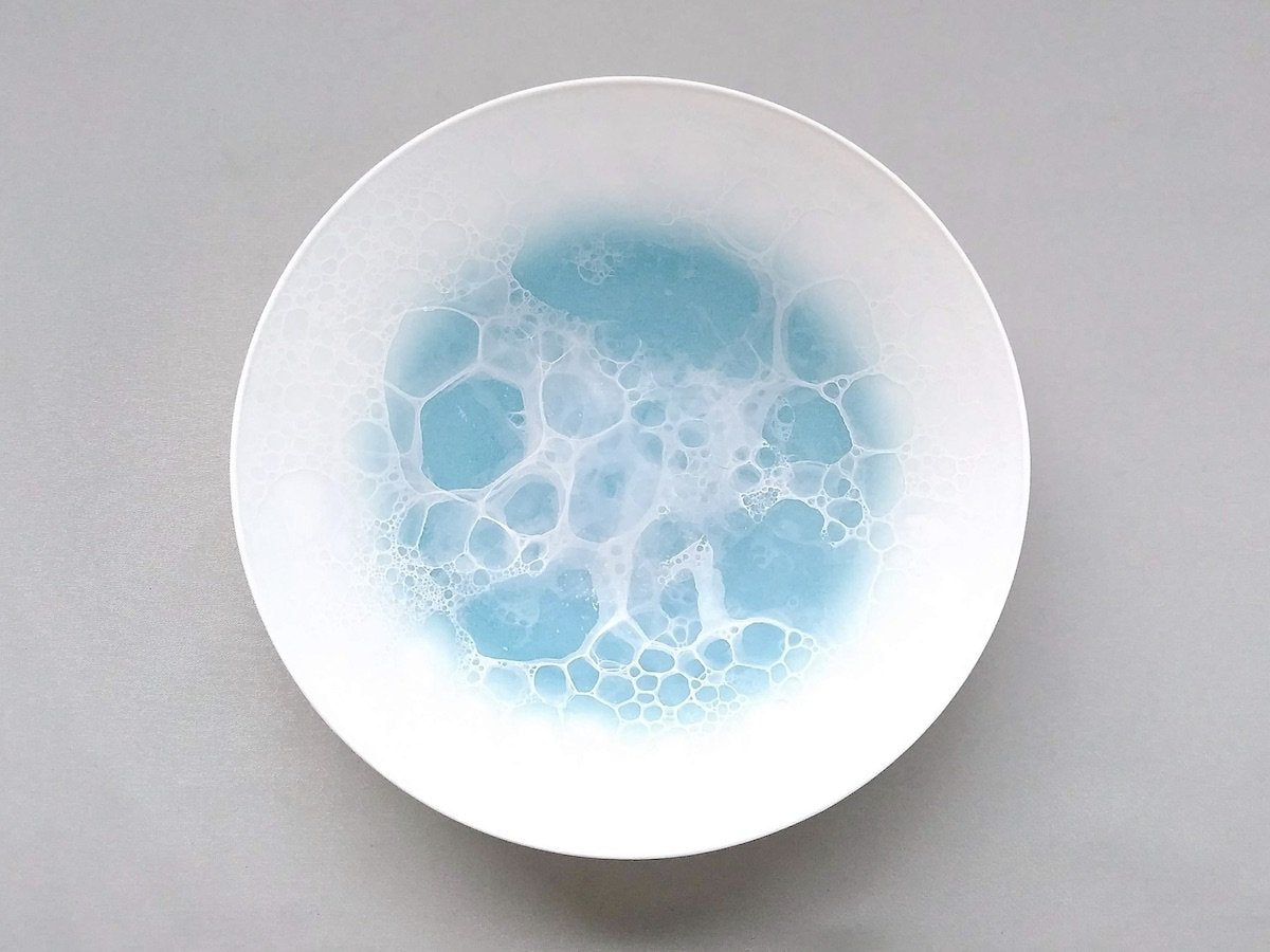 Foam bowl 18cm Blue [Yamahiragama]