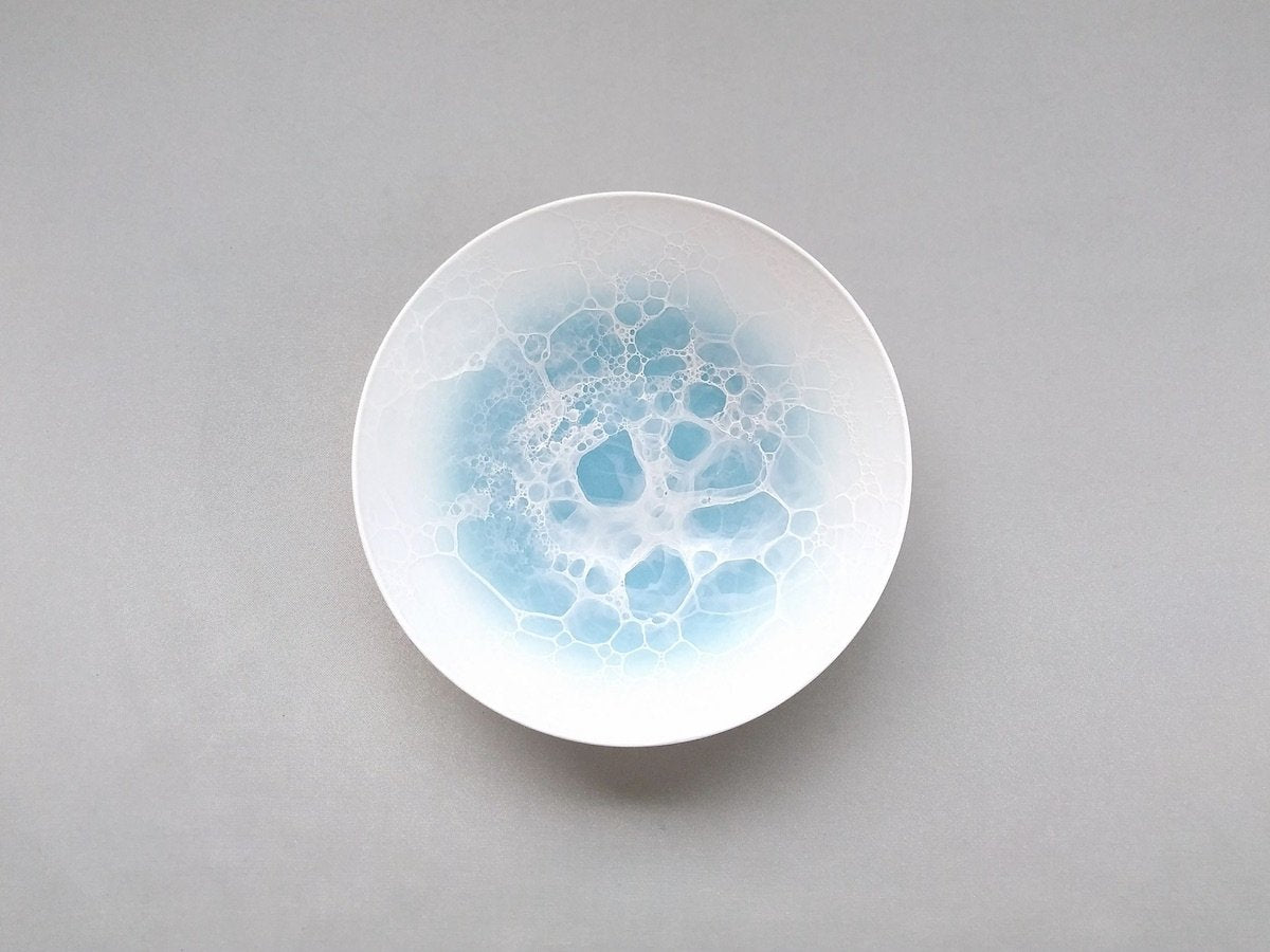 Foam dessert bowl Blue [Yamahiragama]