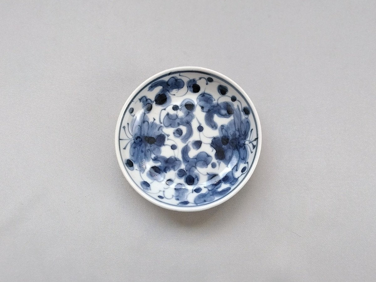 Small plate peony arabesque [Katsuro Yokota]