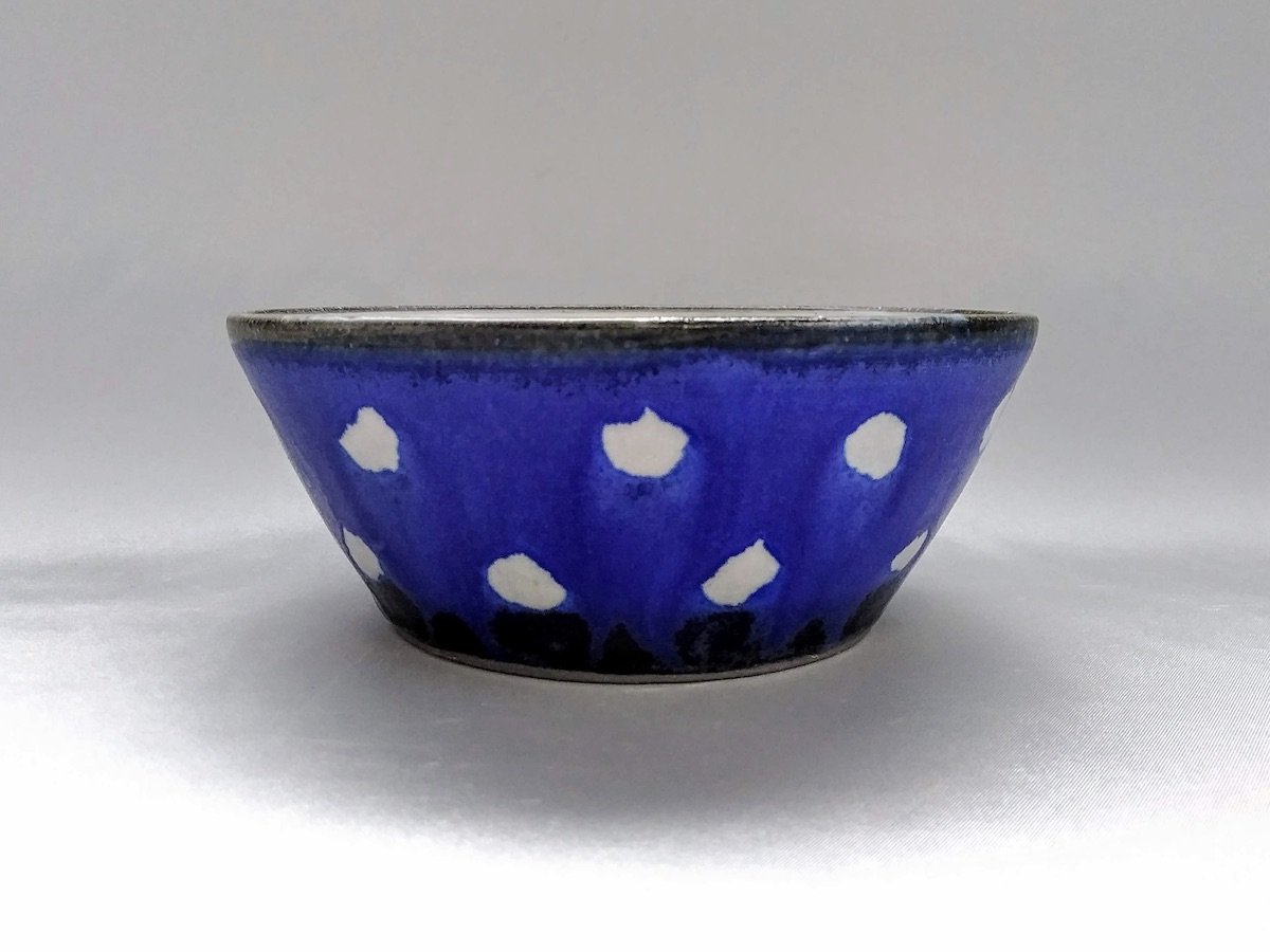 Blue dot cut 5 inch pot [Tatsuo Otomo]
