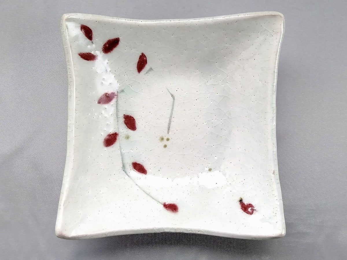 Red leaf corner bowl [Iwatobo]