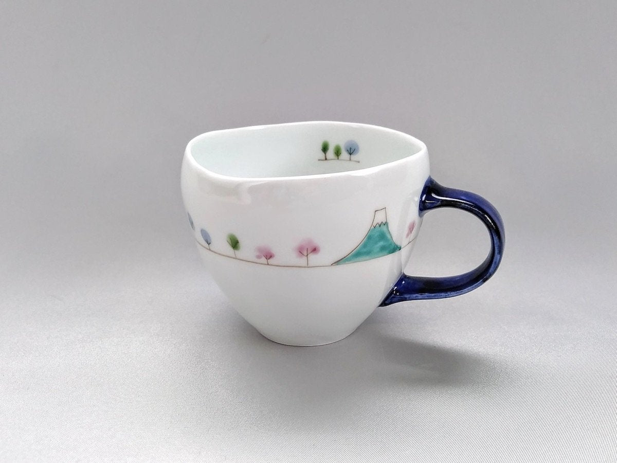 Sanpo JAPAN round mug blue [Ippogama]