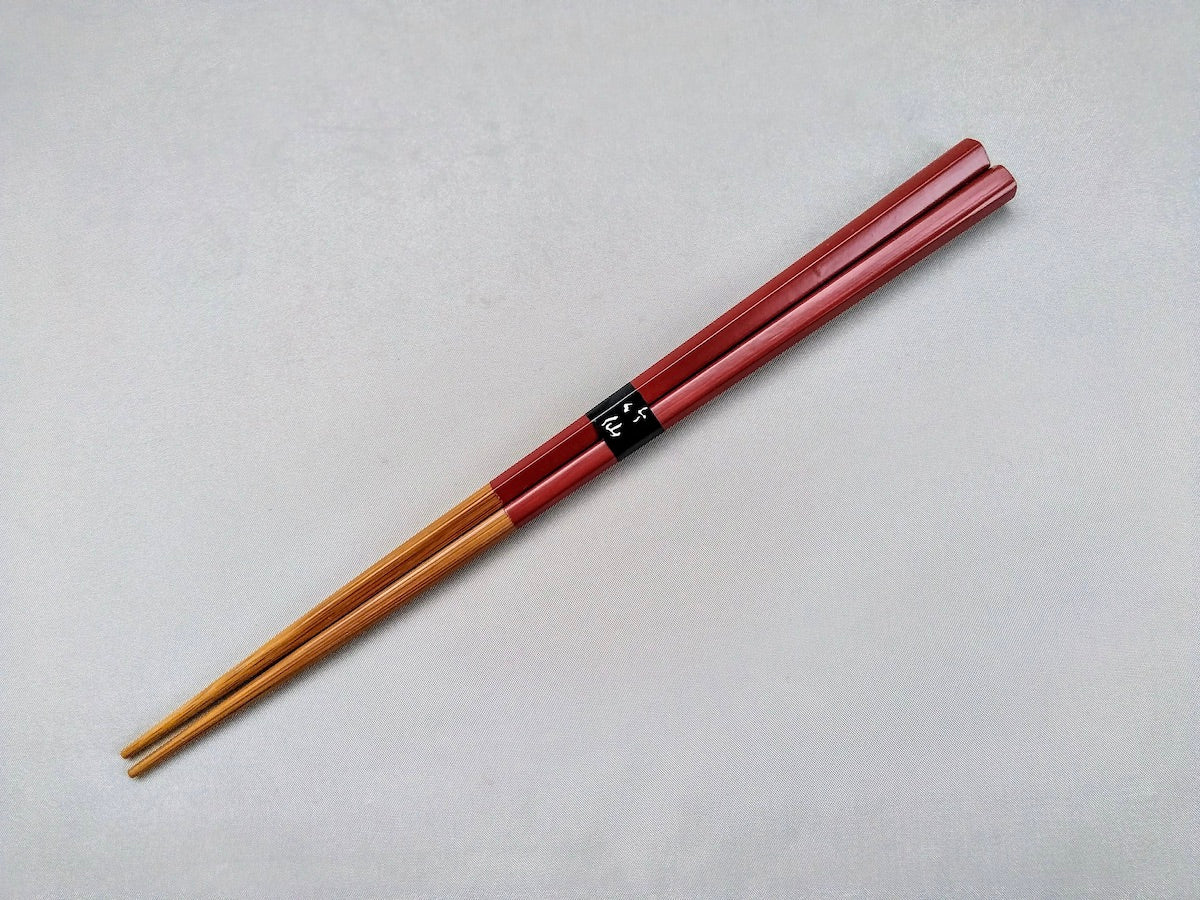 Pentagonal chopsticks red [Nakashima]