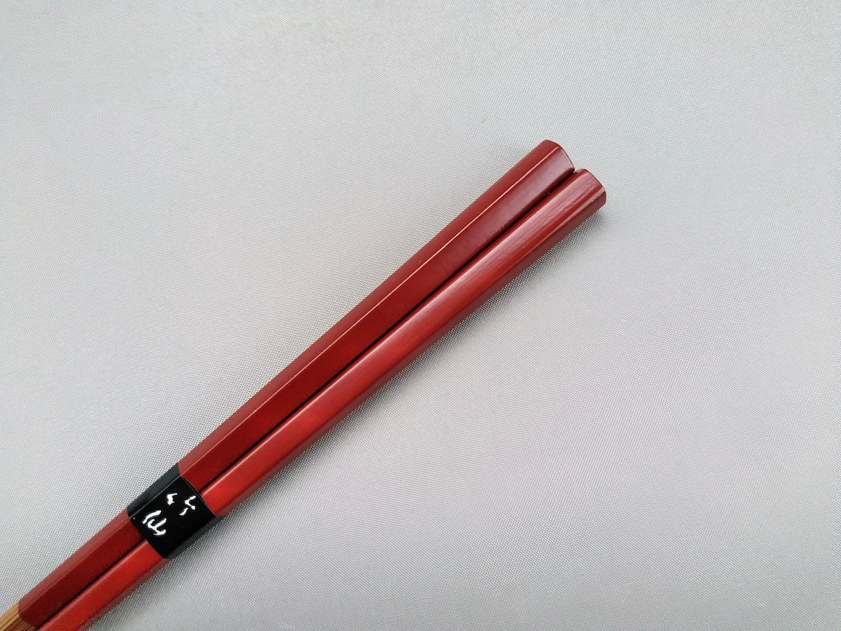Pentagonal chopsticks red [Nakashima]