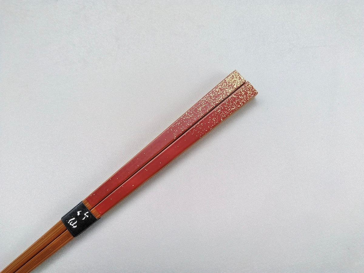 Gold-plated chopsticks red [Nakashima]