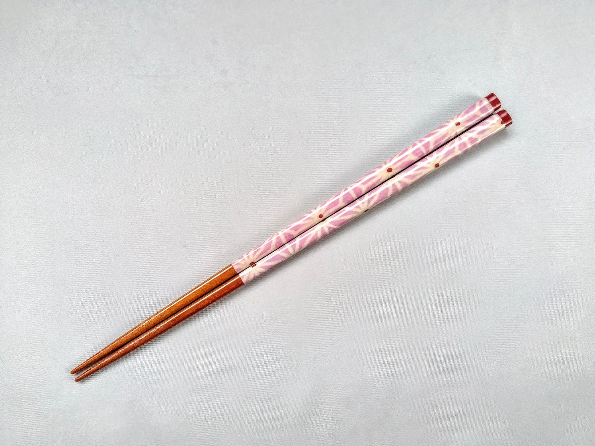 Natural wooden chopsticks Asanoha [Hashikura Matsukan]