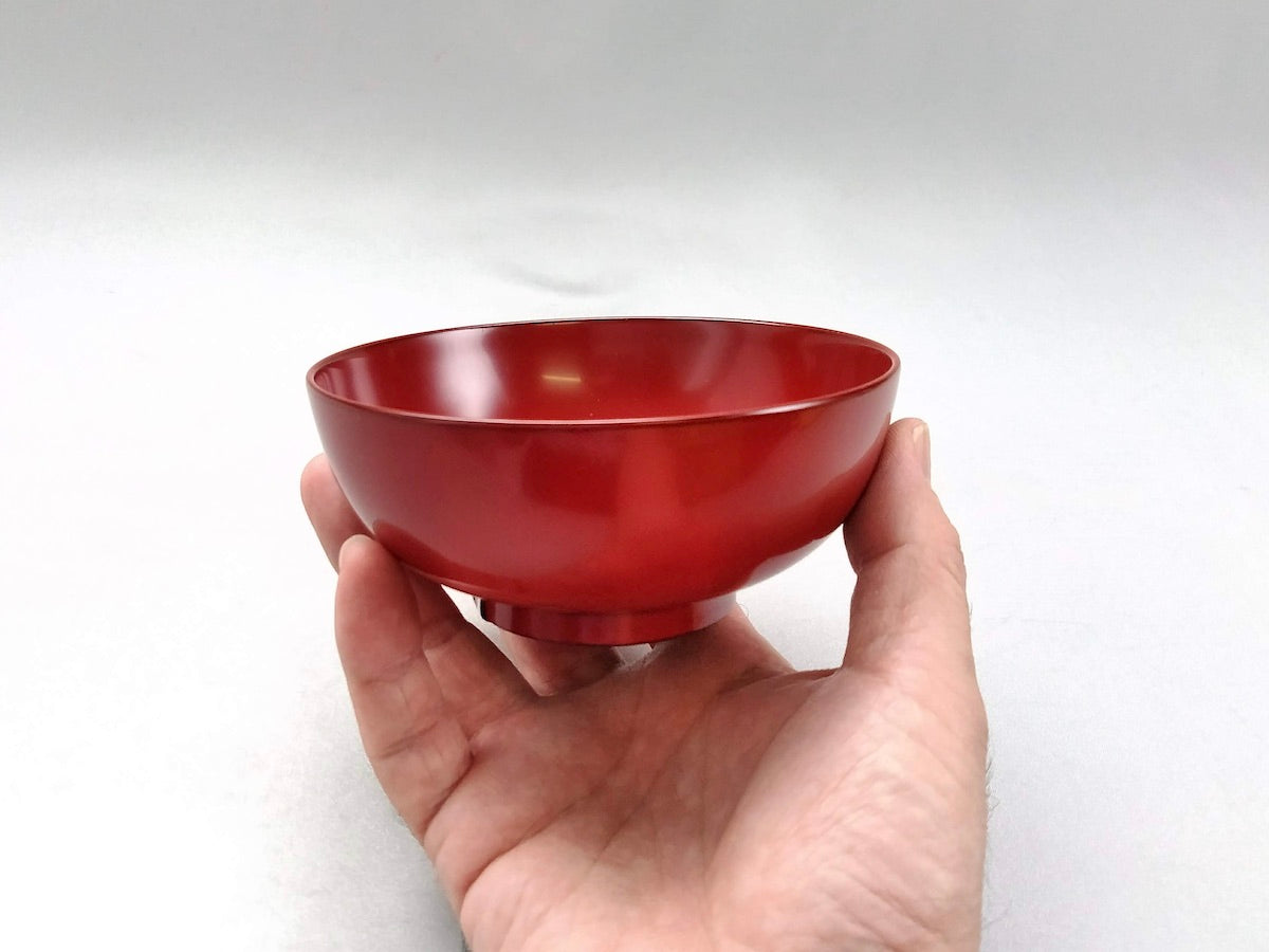 Washing machine compatible small nesting bowl Vermilion [Matsuya Lacquerware]