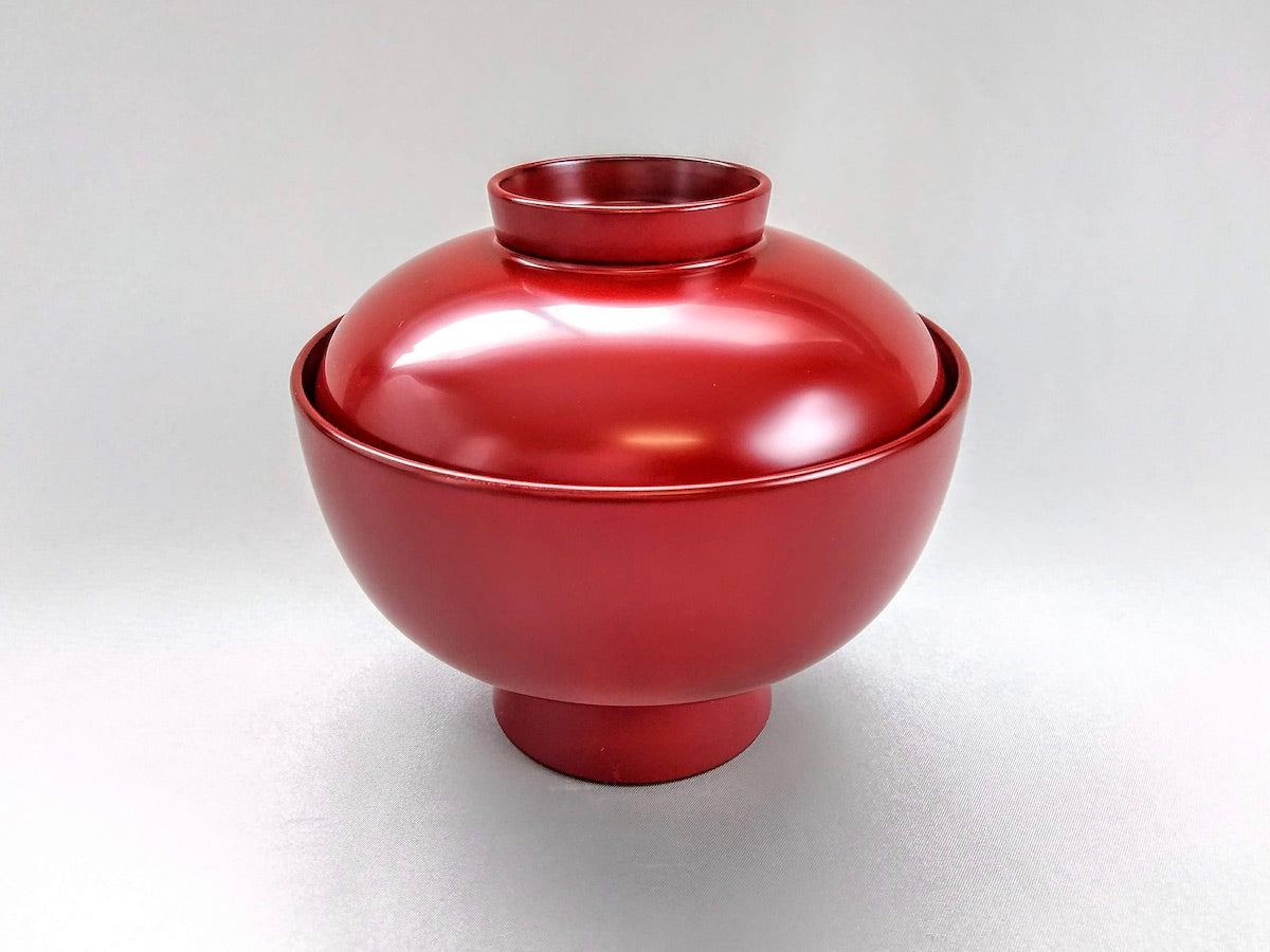 Machine washable zoni bowl vermilion [Matsuya Lacquerware]