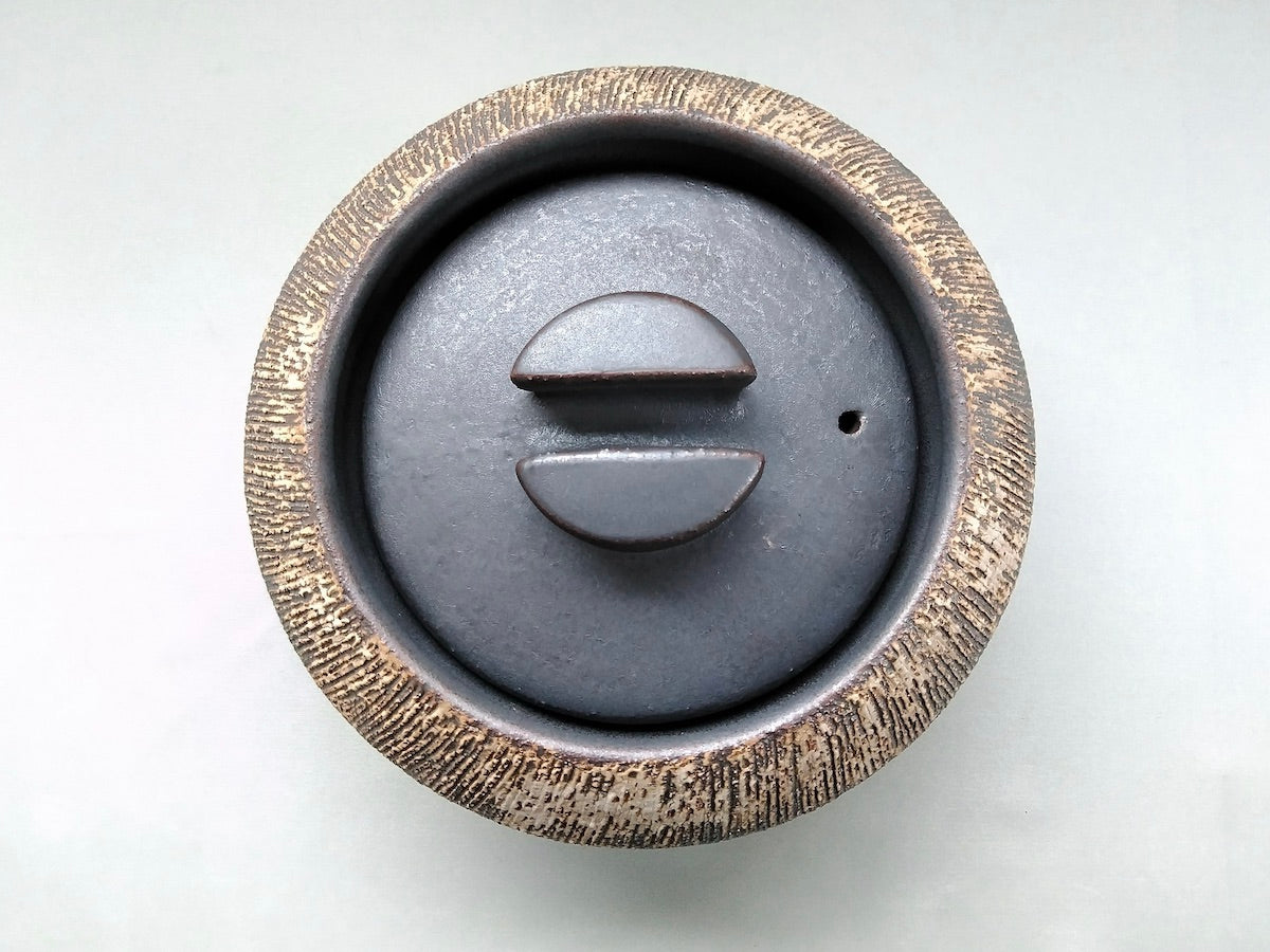 Rusty black and white makeup 2 cups multi-use hagama [Anraku kiln]