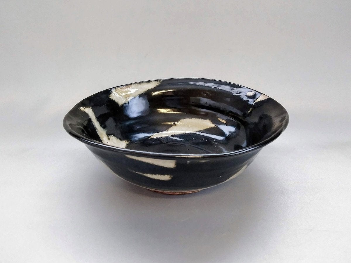 Black Oribe 7-inch pot [Daiko Oguri]