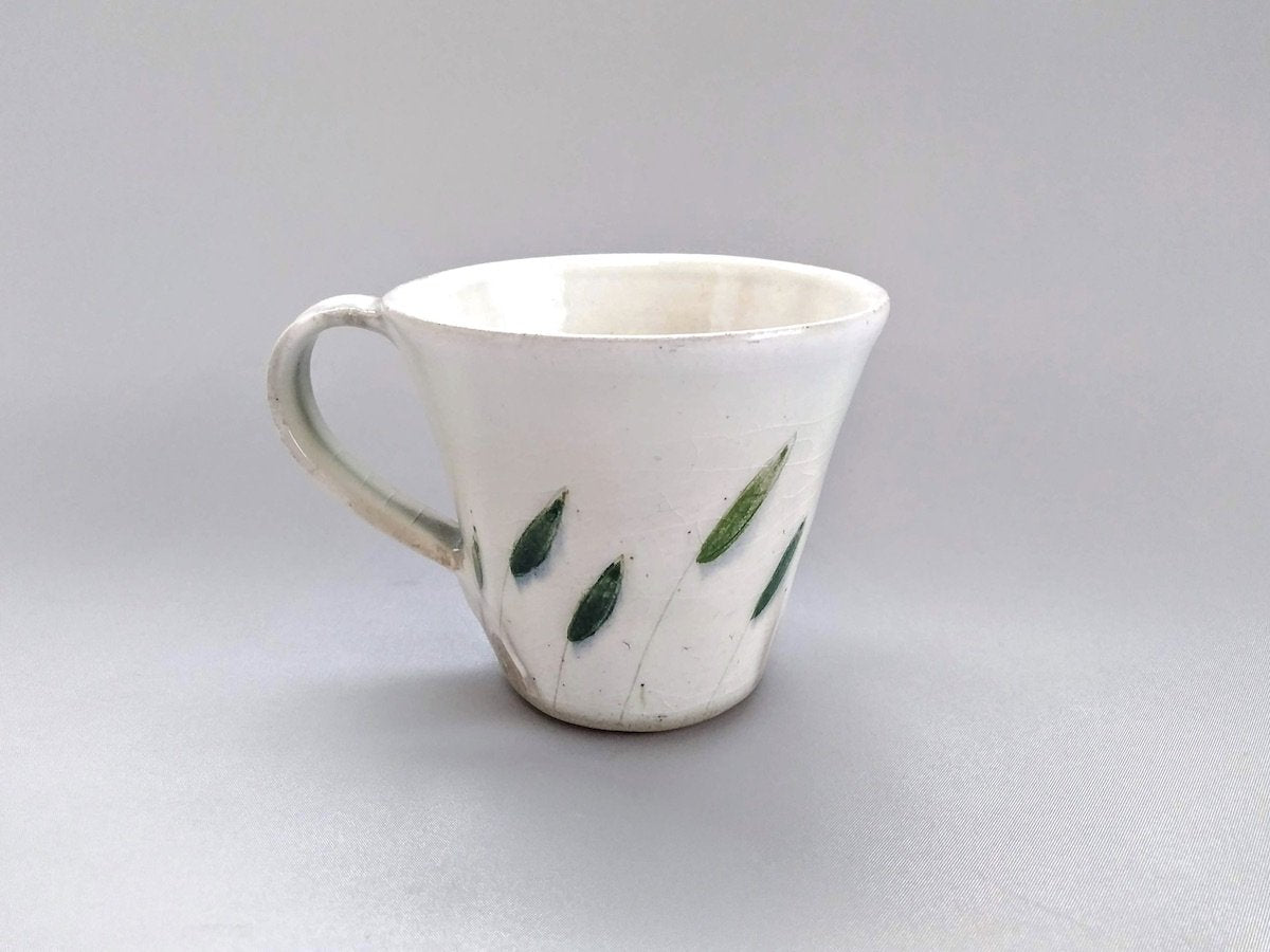 Leaf mug green [Naoko Yamamoto]